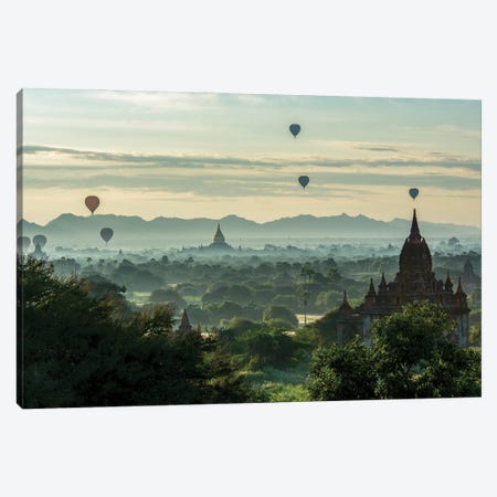 Balloons On Temples Canvas Print #OXM7191} by Mieke Suharini Canvas Wall Art