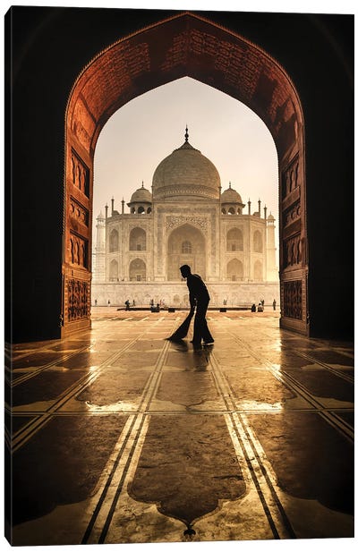 Taj Mahal Cleaner Canvas Art Print