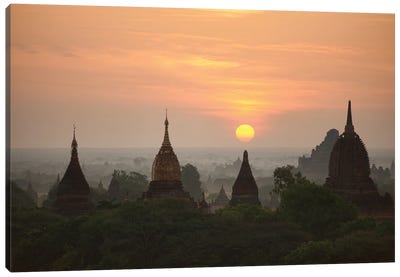 Sunrise Bagan II Canvas Art Print - Burma (Myanmar)