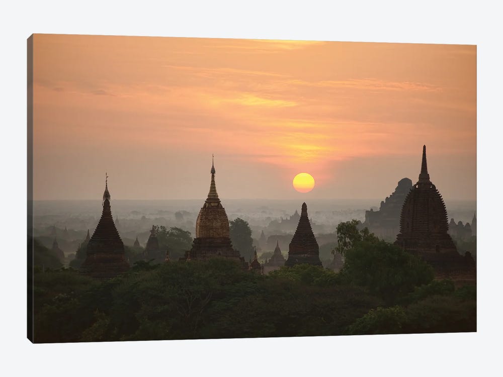 Sunrise Bagan II by Wendy 1-piece Canvas Print