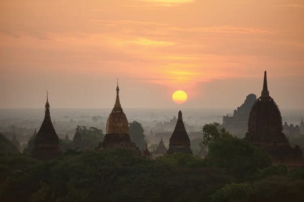 Burma (Myanmar): Sunrise Bagan II by Wendy