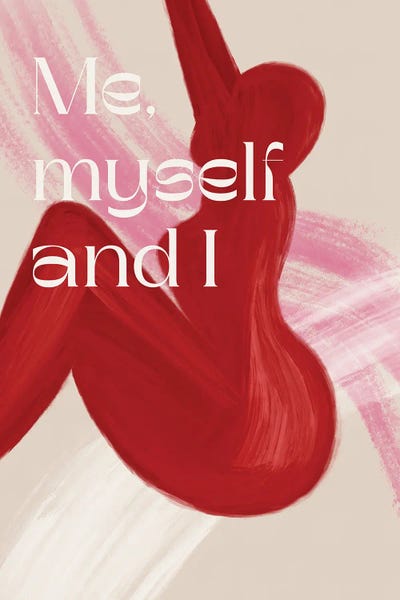 Minimalist Quotes: Red Woman by Anne-Marie Volfova