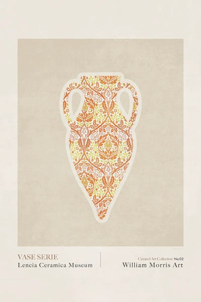 Botanical Illustrations: William Morris Vase Serie by Emel Tunaboylu