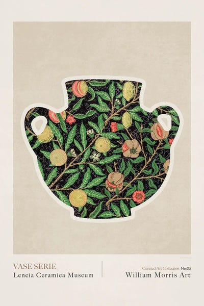 Botanical Illustrations: William Morris Greek V by Emel Tunaboylu