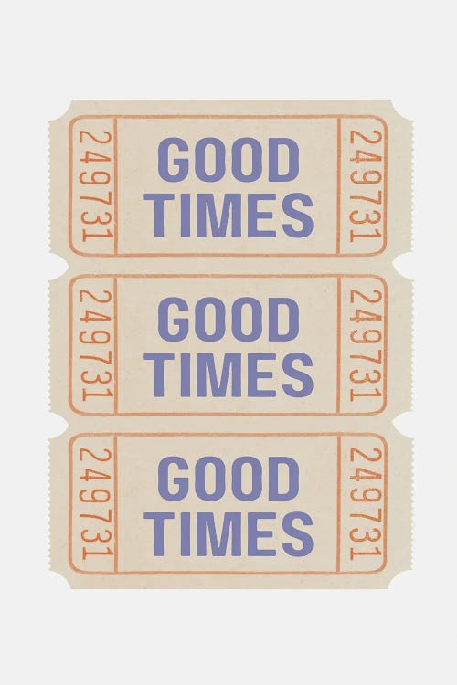 Coastal Blue Good Times by Jolly and Dash wall art