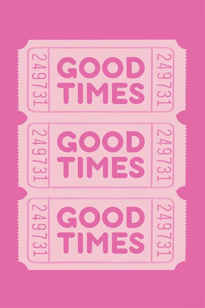 Minimalist Quotes: Pink Good Times by Jolly and Dash