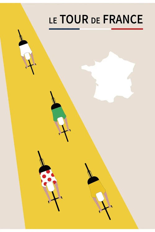 Le Tour De France Poster by Paperago wall art