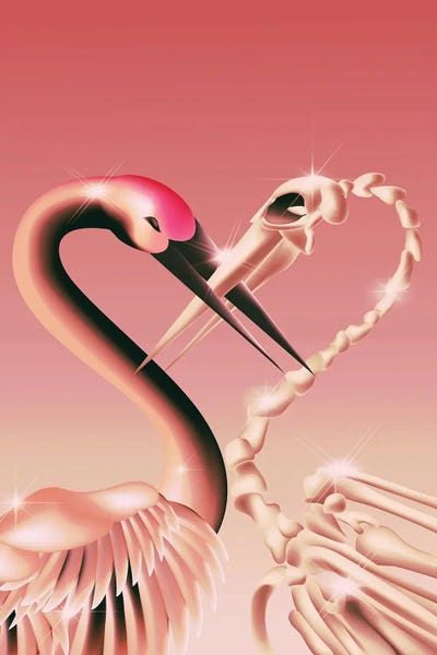 Flamingos: Two Cranes by Paulina Almira
