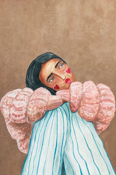 Dreaming Girl by Raissa Oltmanns multi panel art