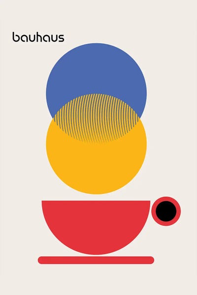 Bauhaus: Bauhaus Coffee Abstract by Retrodrome
