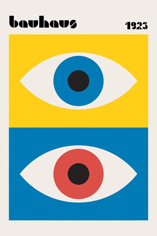 Bauhaus Eyes Abstract