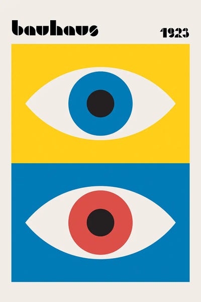 Bauhaus Eyes Abstract