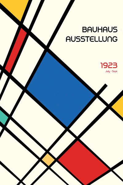 Bauhaus: Bauhaus Geometric Design Retro II by Retrodrome