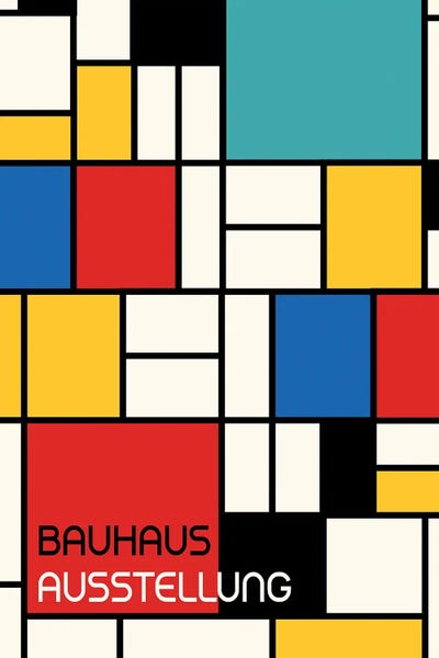 Bauhaus: Bauhaus Geometric Design Retro IV by Retrodrome