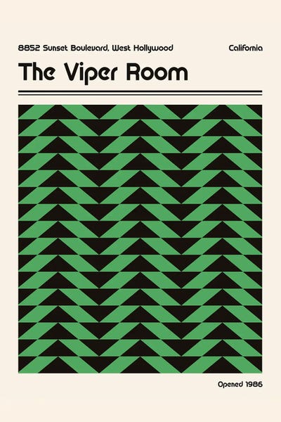 Viper Room Retro by Retrodrome art print