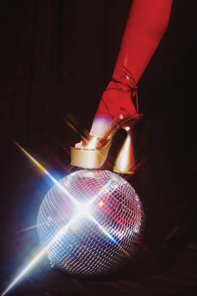 Y2K: Groovy Shoe And Disco Ball by Samantha Hearn