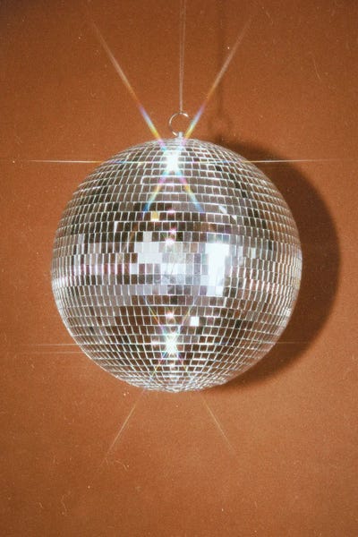 Y2K: Orange Disco Ball by Samantha Hearn
