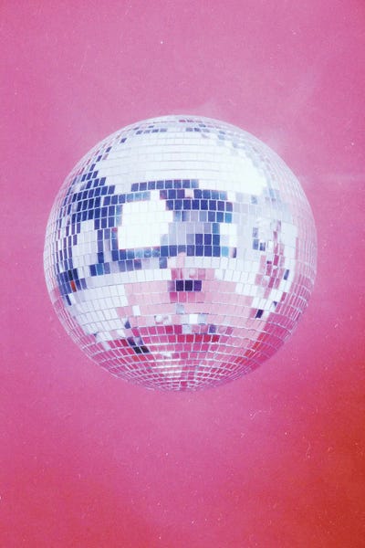 Disco Balls: Pink Disco Ball by Samantha Hearn