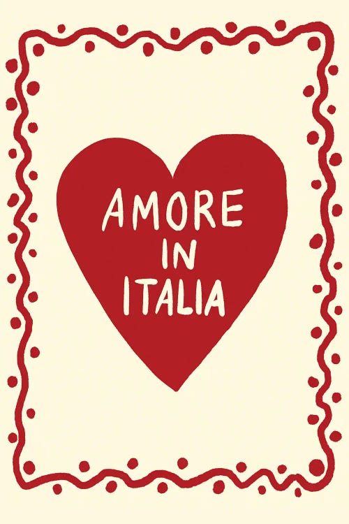 Amoreinitalia Up by Studio Dolci wall art