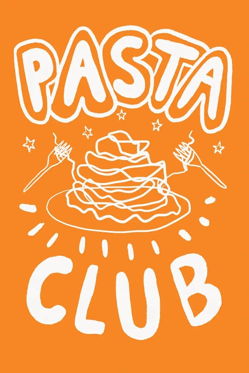 Pasta Club by Studio Dolci wall art