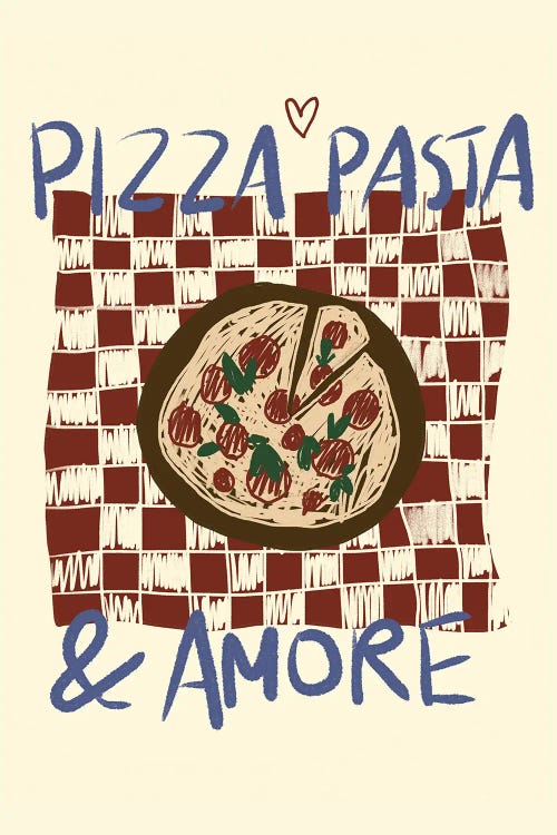 Pizza Pasta A Amore by Studio Dolci wall art