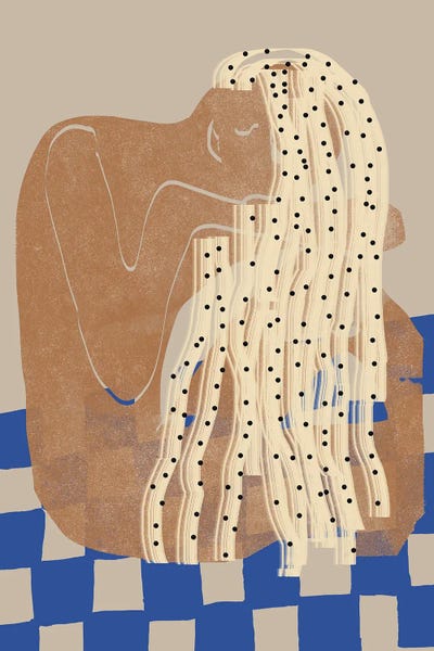 Moody Girl by THE MIUUS STUDIO multi panel art