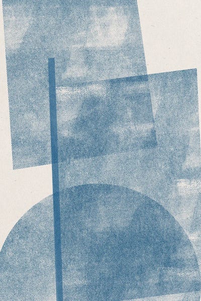 Paper Blue Collage II by THE MIUUS STUDIO multi panel art