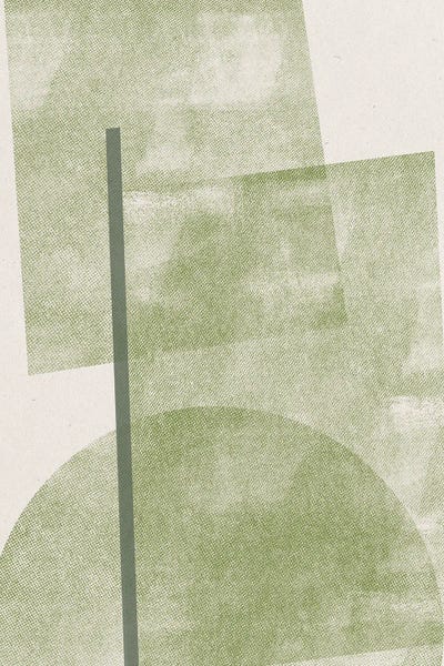 THE MIUUS STUDIO: Paper Green Collage I by THE MIUUS STUDIO