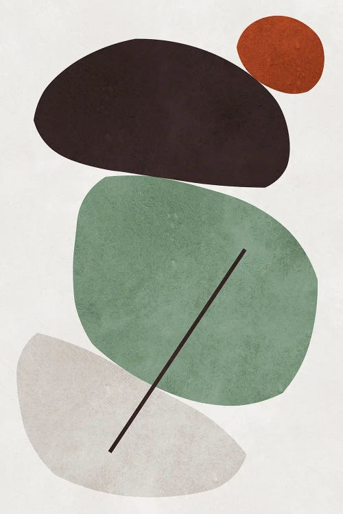 Abstract Shapes III by Vitor Costa wall art