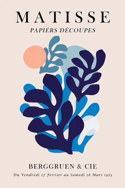 The Cut Outs Collection: Matisse Floral Poster V by Vitor Costa