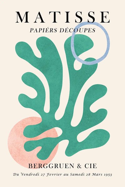 Minimalist Quotes: Matisse Floral Poster VI by Vitor Costa