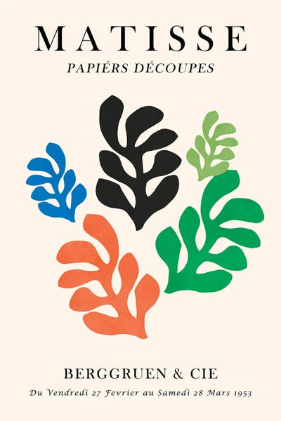 The Cut Outs Collection: Matisse Floral Poster VII by Vitor Costa