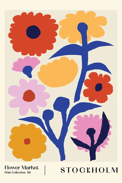 Minimalist Bohemian Decor: Flower Market. Stockholm II by NKTN