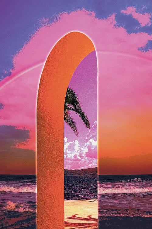 Portal Vaporwave by CosmoZach wall art