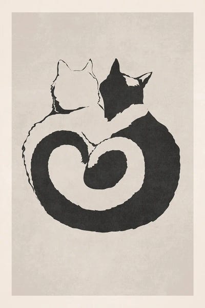 Emel Tunaboylu: Embracing Cats II by Emel Tunaboylu