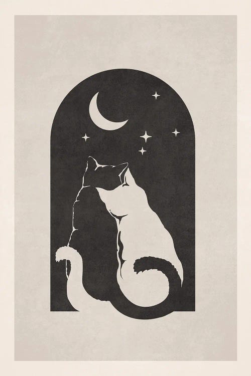Embracing Cats III by Emel Tunaboylu wall art