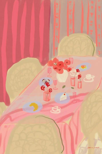 Stripes: Roseiâ Table by Katharina Puritscher