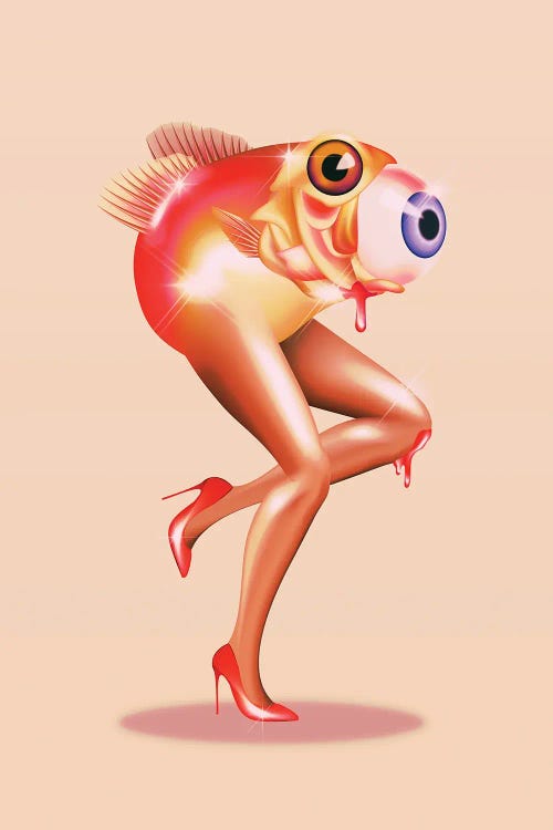 Fish With Legs by Paulina Almira wall art