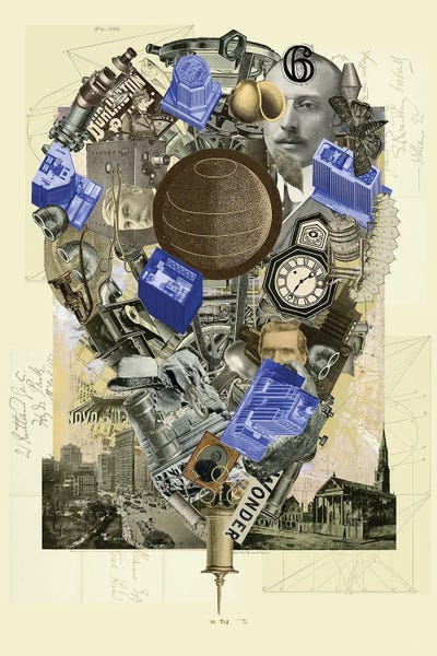 Pin NY III by Pawel Pacholec framed wall art