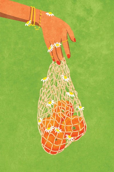 Hands: Fresh Oranges by Raissa Oltmanns