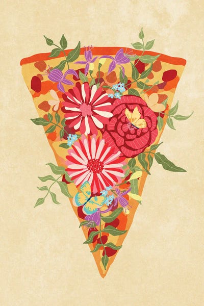Pizza: Slice Of Flower Pizza by Raissa Oltmanns