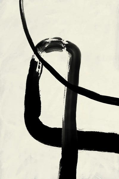 Japandi: Black Strokes V by Treechild