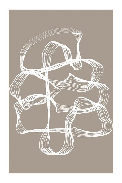 Japandi: Ink White And Beige by Treechild