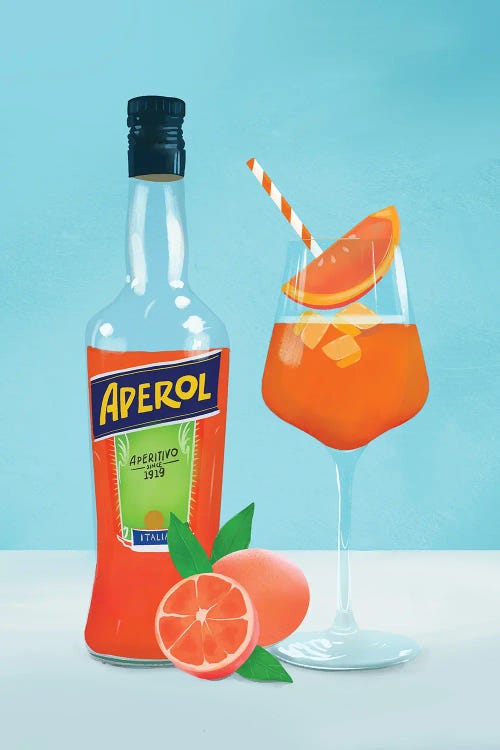 Aperol Spritz III by Petra Lizde wall art