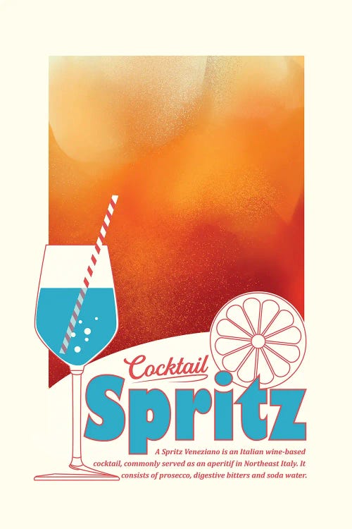 Aperol Spritz Print by Dion Gem wall art