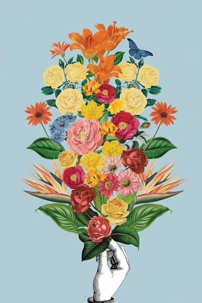 Hands: Botanical Blue Bouquet by Frida Floral Studio