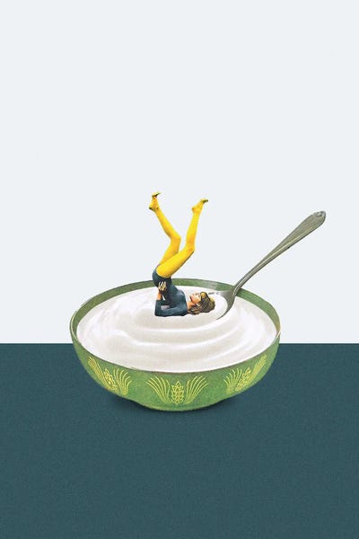 Minimalist Kitchen: Yoga In My Yogurt by Maarten Leon