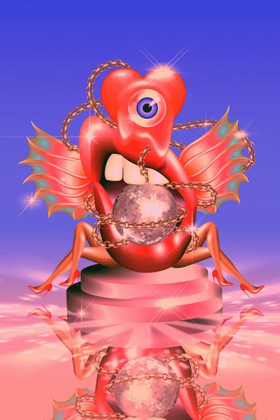 Disco Balls: Eating A Disco Ball by Paulina Almira