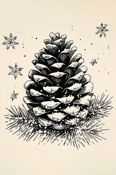 Rustic Winter: Pine Winter by Pictufy Studio