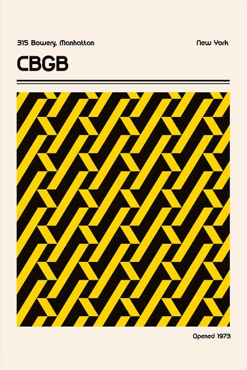 CBGB Venue Poster